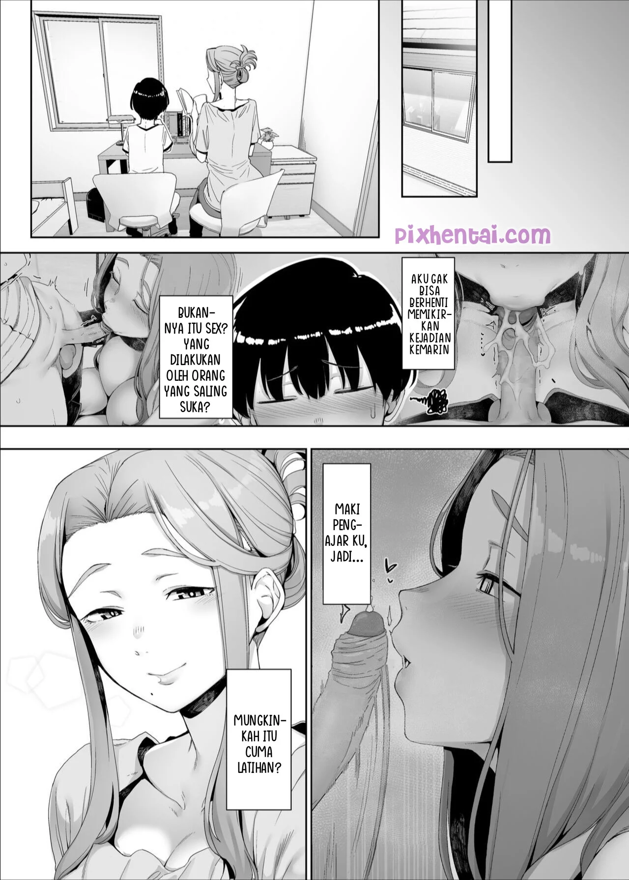 Komik hentai xxx manga sex bokep Rinraku no Susume Giat Belajar karena Pengajar Oppainya Besar 18